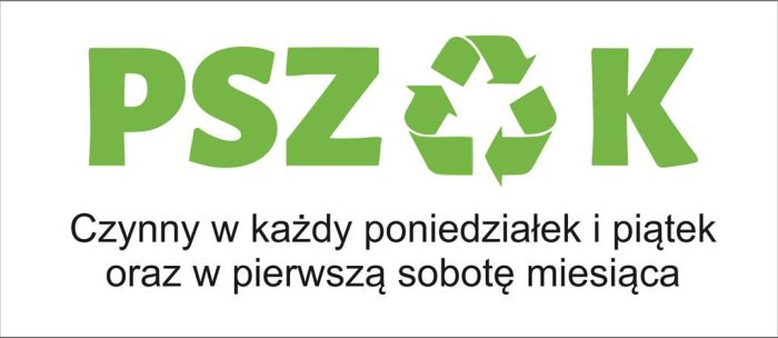UWAGA! PSZOK czynny w poniedziałki i w piątki