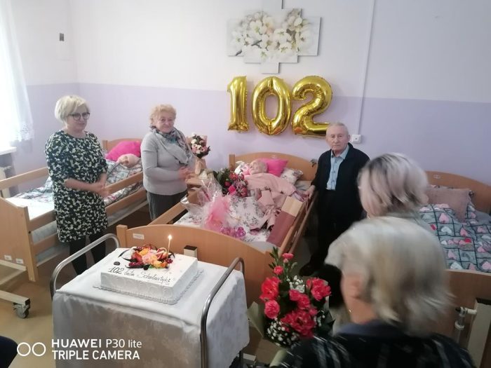 Jubileusz 102 urodzin Pani Scholastyki Wójcik