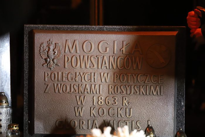 Uroczyste obchodach 160. rocznicy bitwy stoczonej na ulicach Kocka przez oddział powstańczy gen. Michała Heidenreicha „Kruka”