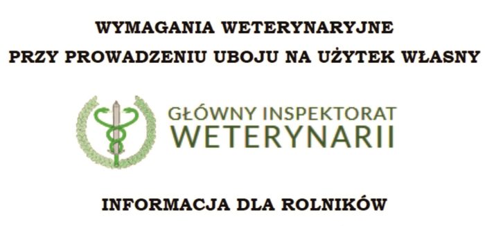 Poradnik – Wymagania weterynaryjne przy przeprowadzaniu uboju zwierząt w gospodarstwie celem pozyskania mięsa na użytek własny