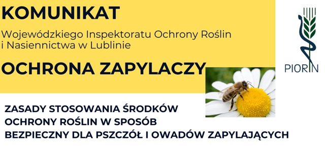 Komunikat – ochrona zapylaczy