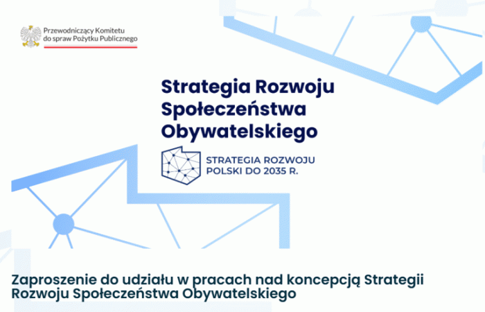 Projekt Strategii Rozwoju Społeczeństwa Obywatelskiego – ankieta dla NGO