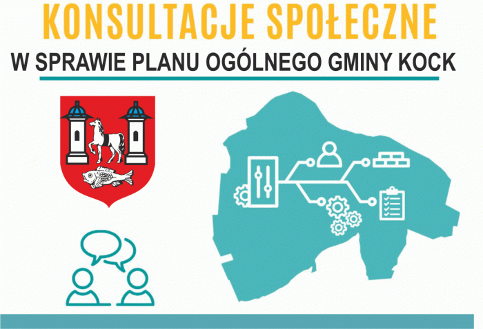 Ogłoszenie o rozpoczęciu konsultacji społecznych dotyczących projektu planu ogólnego  Gminy Kock